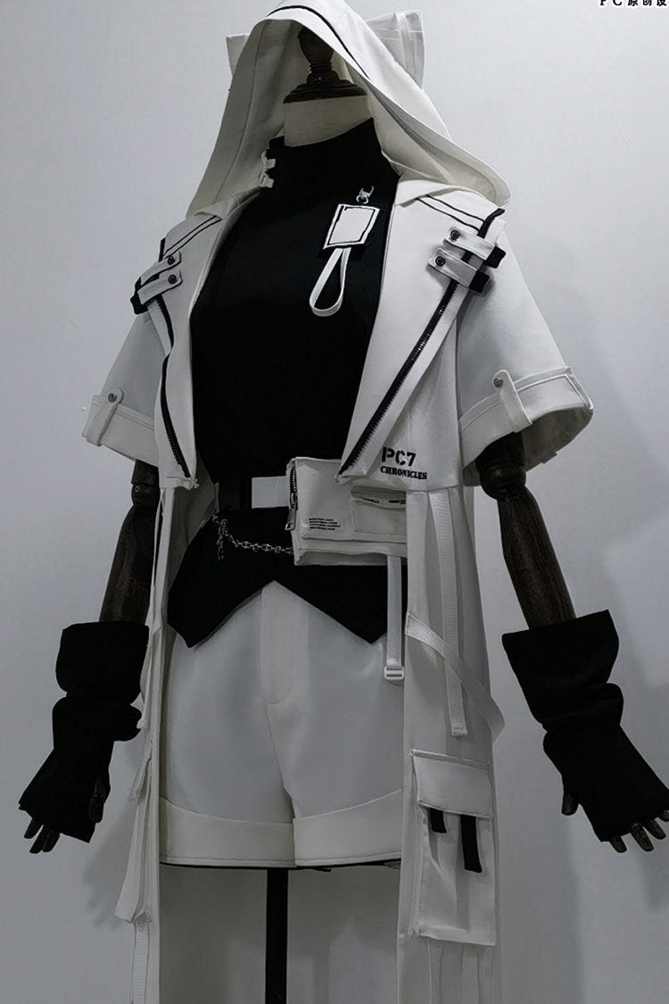 ホワイト [White Cat] 機能的スタイル 王子系ファッション 王子様 ハンサムロリータ 猫耳コート 商品画像