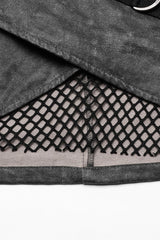 D Shaped Buckle Mesh Women's Steampunk Layered Skirt 2 Colors - Product - 16