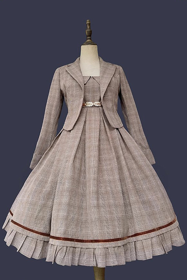 Princess Lost In The Fog Ruffle College Style Elegant Classic Lolita JSK Dress 2 Colors - Product - 13