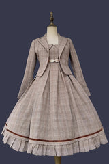 Princess Lost In The Fog Ruffle College Style Elegant Classic Lolita JSK Dress 2 Colors - Product - 13