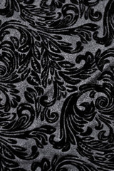 Black Women's Gothic Embossed Velvet Corset Camisole - Product - 15