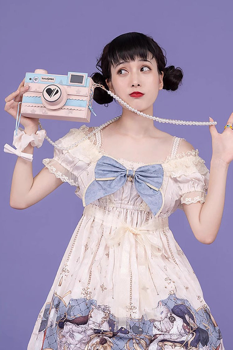 Blue/Pink Camera Sweet Lolita Crossbody Bag - Product - 2