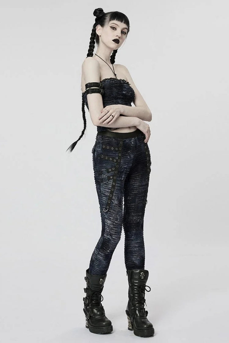 Sleeveless Ripped Womens Halterneck Gothic Corset 2 Colors - Product - 8
