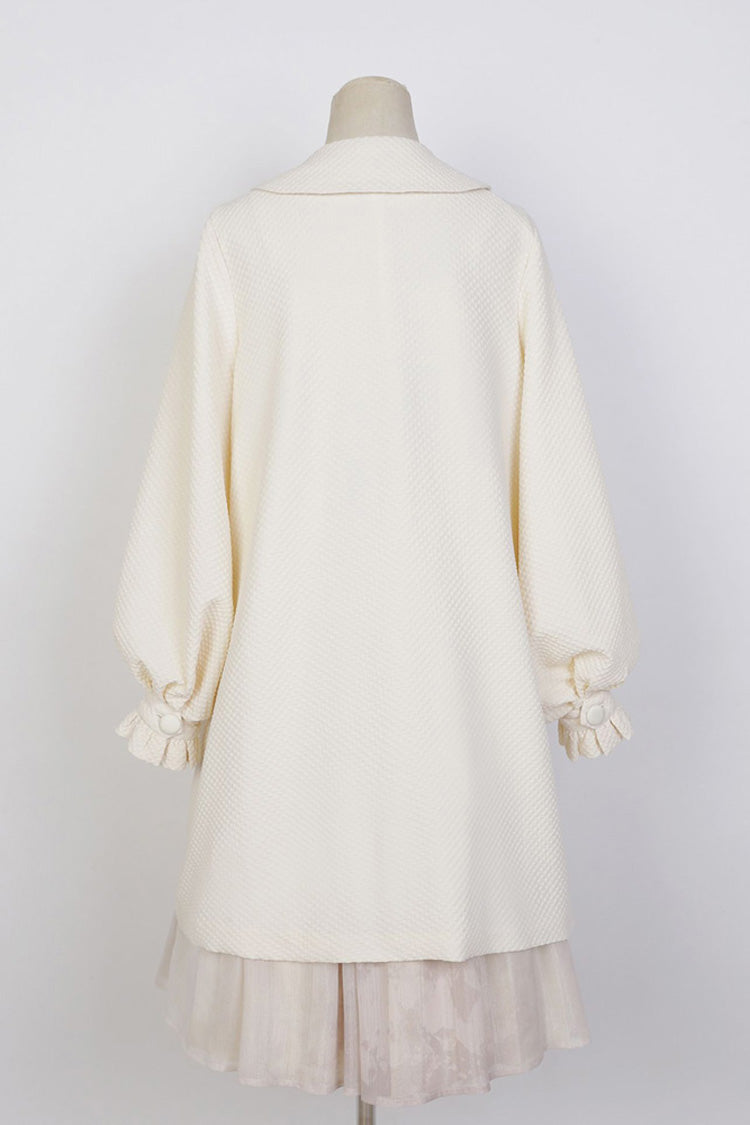 White Chinese Style Bronzing Flower Embroidery Sweet Lolita Jsk Dress - Product - 4