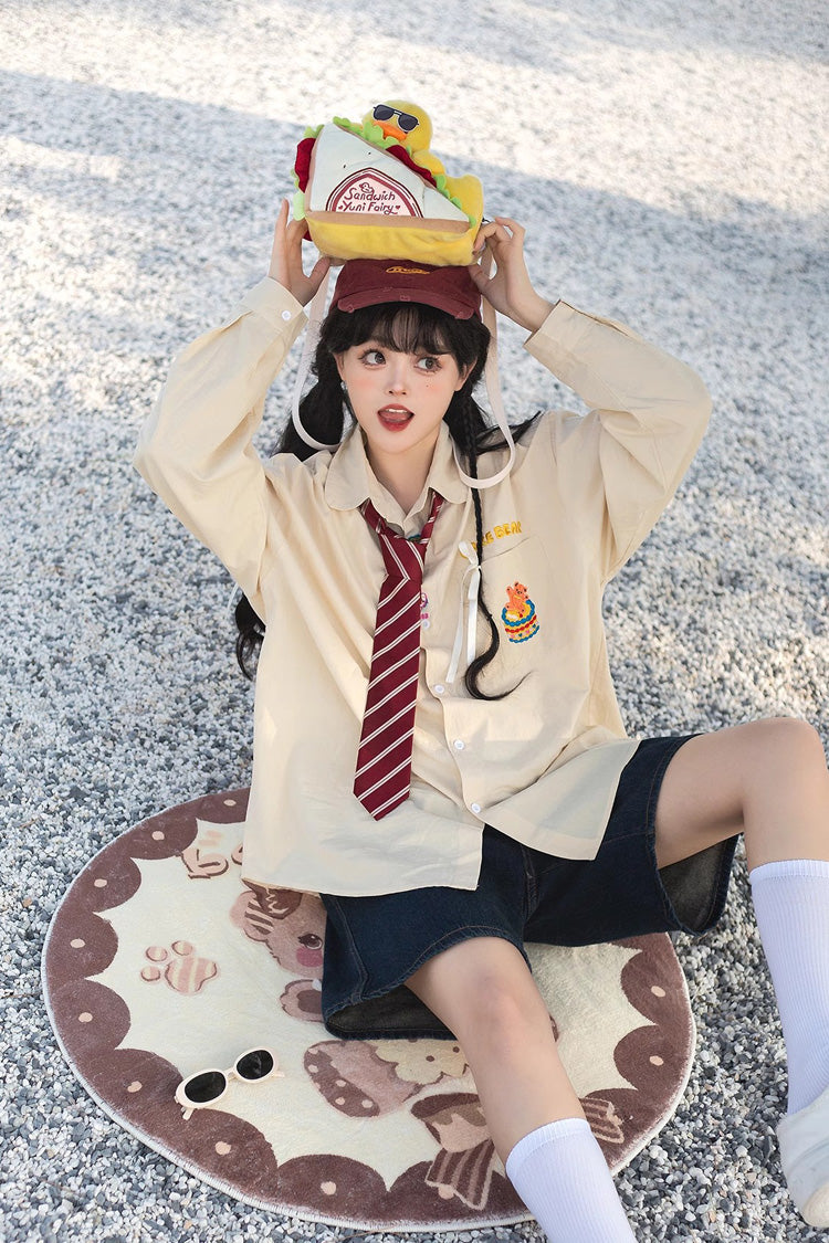 Yellow Sandwich Plush Yellow Duck Sweet Lolita Shoulder Bag - Product - 7