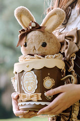 Lovely Teacup Rabbit Bowknot Sweet Lolita Shoulder Bag 5 Colors - Brown - 18