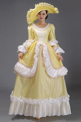 European Style Long Sleeves Multi-layer Ruffle Classic Elegant Princess Victorian Dress 3 Colors - Product - 11
