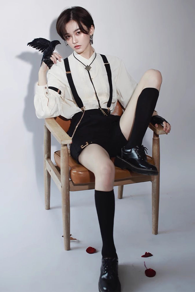 Black Seven Deadly Sins Ouji Fashion Gothic Lolita Shorts - Black - 1
