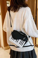 Piano Notes Embroidery Sweet Classic Lolita Shoulder Bag 3 Colors - Product - 13