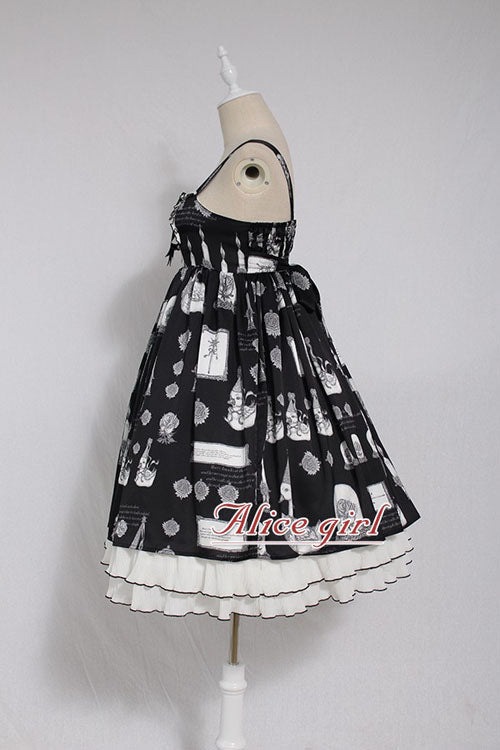 Christian Pious Duck Print Sleeveless Bowknot Sweet Lolita JSK Dress - Product - 10