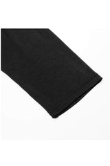 Black Knit Outer Mesh Long Sleeve Inner Hooded Simple Two Piece Men's Punk T-Shirt - Product - 7