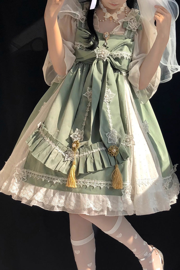 Chinese Style Rainbow Fairy Elegant Sweet Lolita JSK Dress 3 Colors - Product - 4