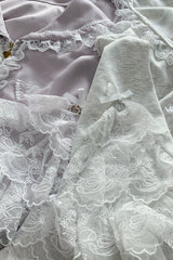 Pink [Heartbeat Rhythm] Long Sleeves Ruffle Lace Hooded Jirai Kei Japanese Skirt Set - Product - 7