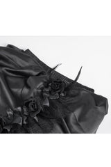 Black Multi-layer Stitching Lace Womens Gothic Skirt - Product - 10