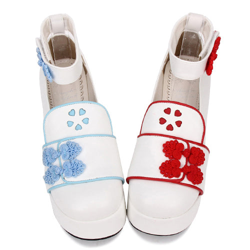 Chinese Embroidery Decoration Thick Base Classic Lolita Shoes - Product - 4