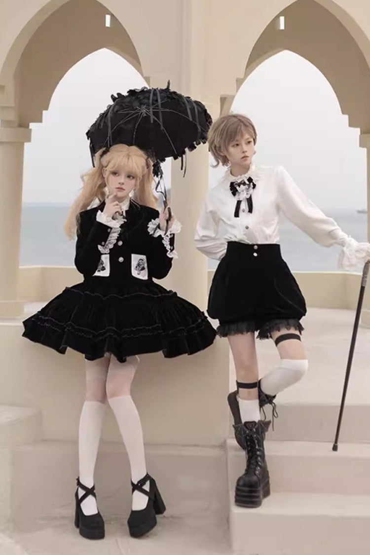 Black [Corrosion of The Heart] Ouji Prince Handsome Lolita Shorts - Product - 6