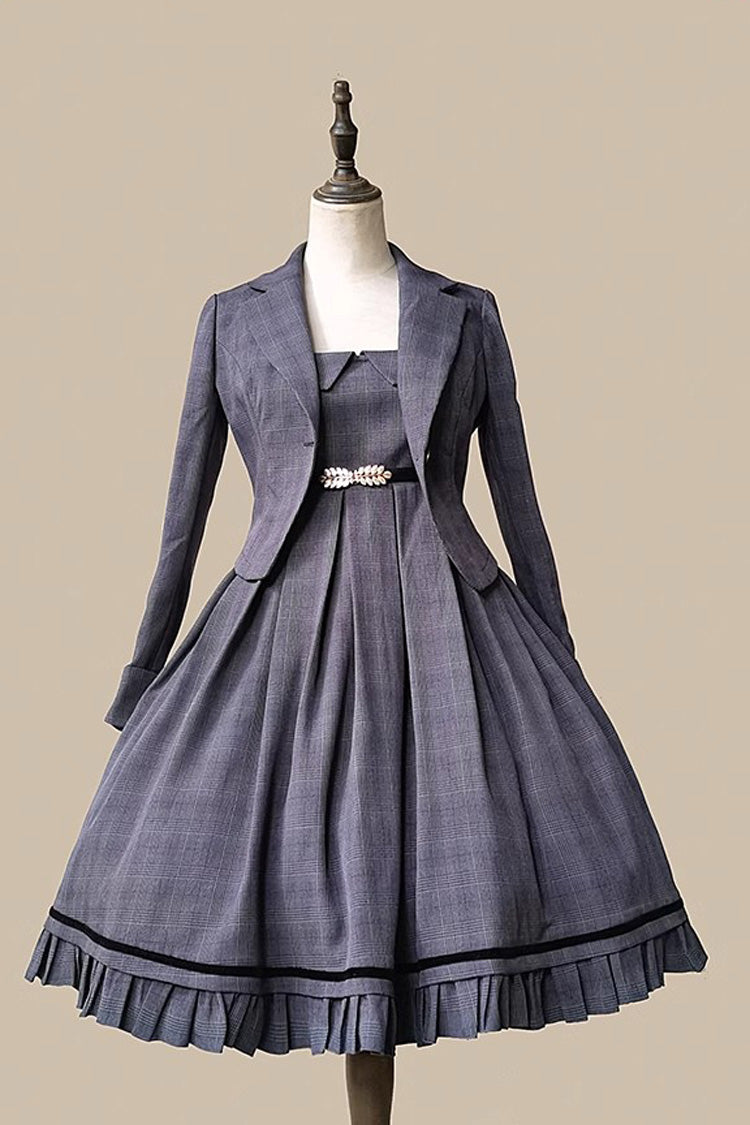 Princess Lost In The Fog Ruffle College Style Elegant Classic Lolita JSK Dress 2 Colors - Product - 11
