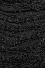 Metal Rivet Decoration Stitching Mesh Ripped Men's Steampunk Straight Pants 2 Colors - Product - 8