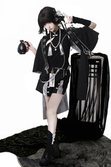 Black [The Strange End of the Immortal Sect] Sleeveless Chinese Style Ouji Lolita Set - Product - 12