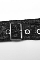 Black Print Embroidery Men's Steampunk Shoulder Harness - Product - 6