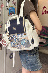 Quantum Chords Lovely Sweet College Style Lolita Itabag Backpack 7 Colors - Dark-Blue - 3