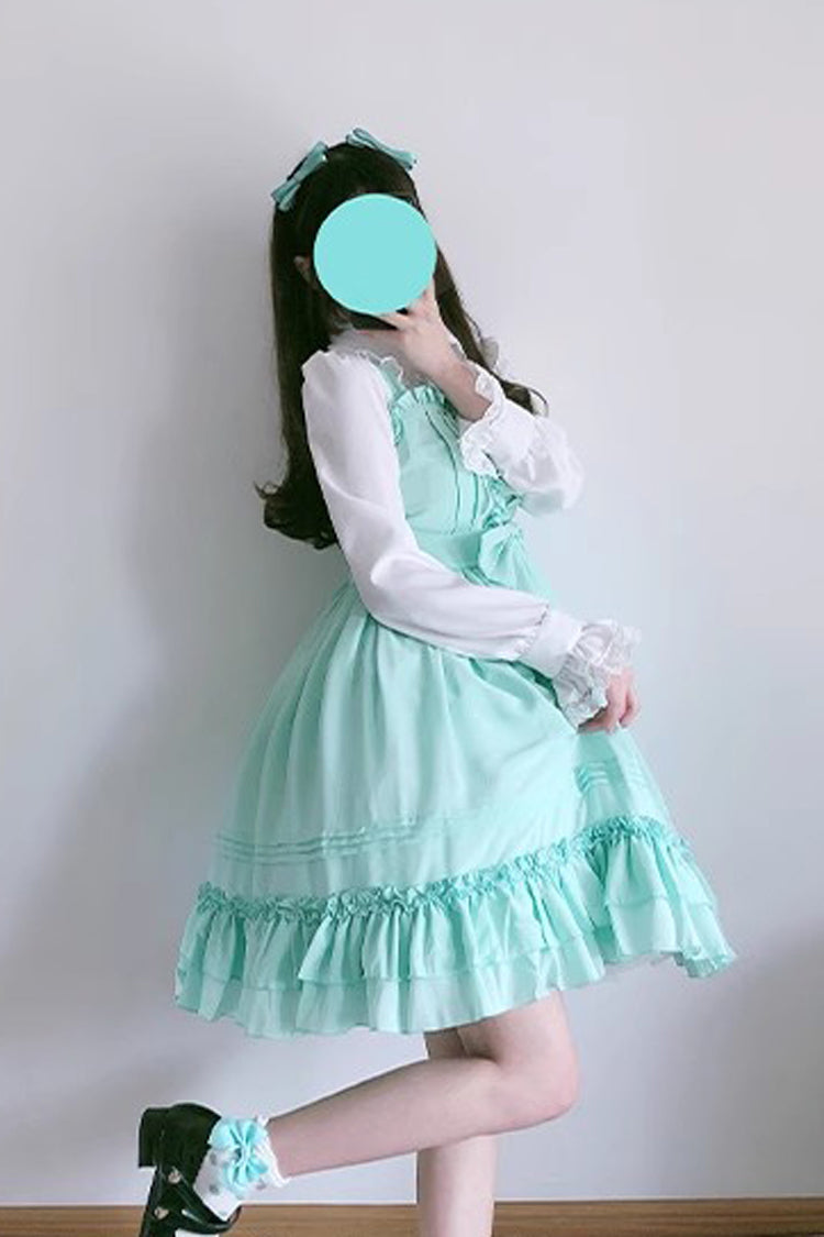 Ice Cream Bowknot Ruffle Chiffon Sweet Lolita Jsk Dress 7 Colors - Product - 12