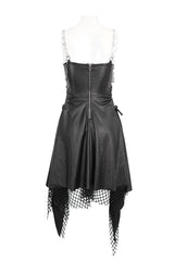 Black Lace Irregular Women's Gothic Jsk Dress - Product - 7