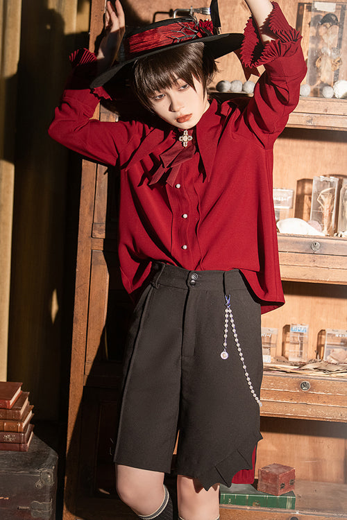 Princess Chronicles The Unknown Shadow Gothic Ouji Lolita Shorts - Product - 5