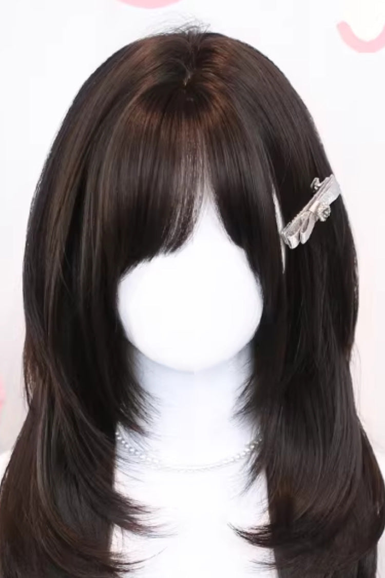 Long Straight Hair Sweet Japanese Lolita Wig 2 Colors - Product - 4