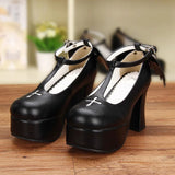 Angel Wings Cross Gothic Lolita High Heels - Product - 4