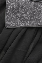 Silver [Eternal Dislocated Boundary] Sleeveless Lace Slim Gothic Elegant Prince Handsome Lolita Long Coat - Product - 6