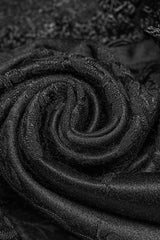 Black Jacquard 3D Print Lace Men's Gothic Pants - Product - 7