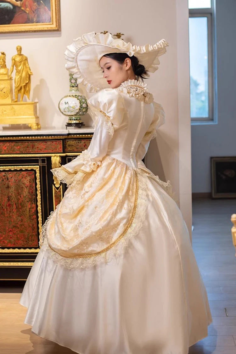 Champagne Medieval Court Cardigan Vintage Lolita Victorian Dress - Product - 7