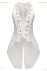 White Hidden Prejudice Never Fades Vintage Elegant Prince Handsome Ouji Lolita Coat - Product - 2