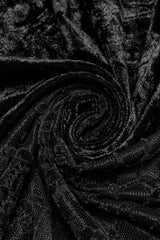 Black Batwing Hollow Embroidery Stitching Lace Women's Gothic Fishtailed Skirt - Product - 7
