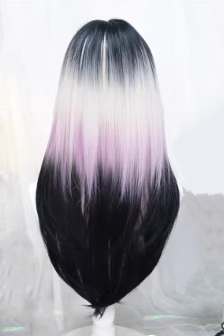 Dreamy Pink/Purple Gradient Sweet Lolita Long Straight Wig - Product - 3