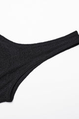 Black Off Shoulder Long Sleeves Irregular Hooded Women's Punk Dress - Product - 6