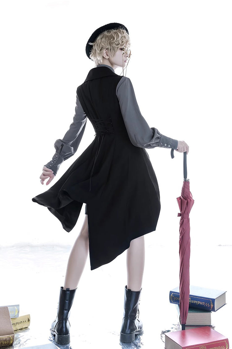 Black Princess Chronicles Burn To Ash Female Ouji Lolita Long Vest - Product - 5