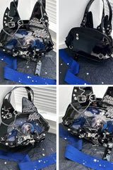 Domineering Cat [Cat Ears] Print Bowknot Gothic Lolita Crossbody Bag 9 Colors - Product - 3