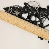 Black Retro Fashion Long Lace Flower Female Gothic Lolita Ring Bracelet - Product - 4