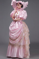 European Style Long Sleeves Multi-layer Ruffle Classic Elegant Princess Victorian Dress 3 Colors - Product - 9