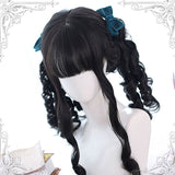 Black roman roll long classic lolita wigs - Product - 2