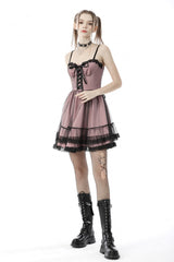 Pink Sleeveless Multi-Layered Lace Women's Lolita Slip Dress Graduation Dress - Product - 8