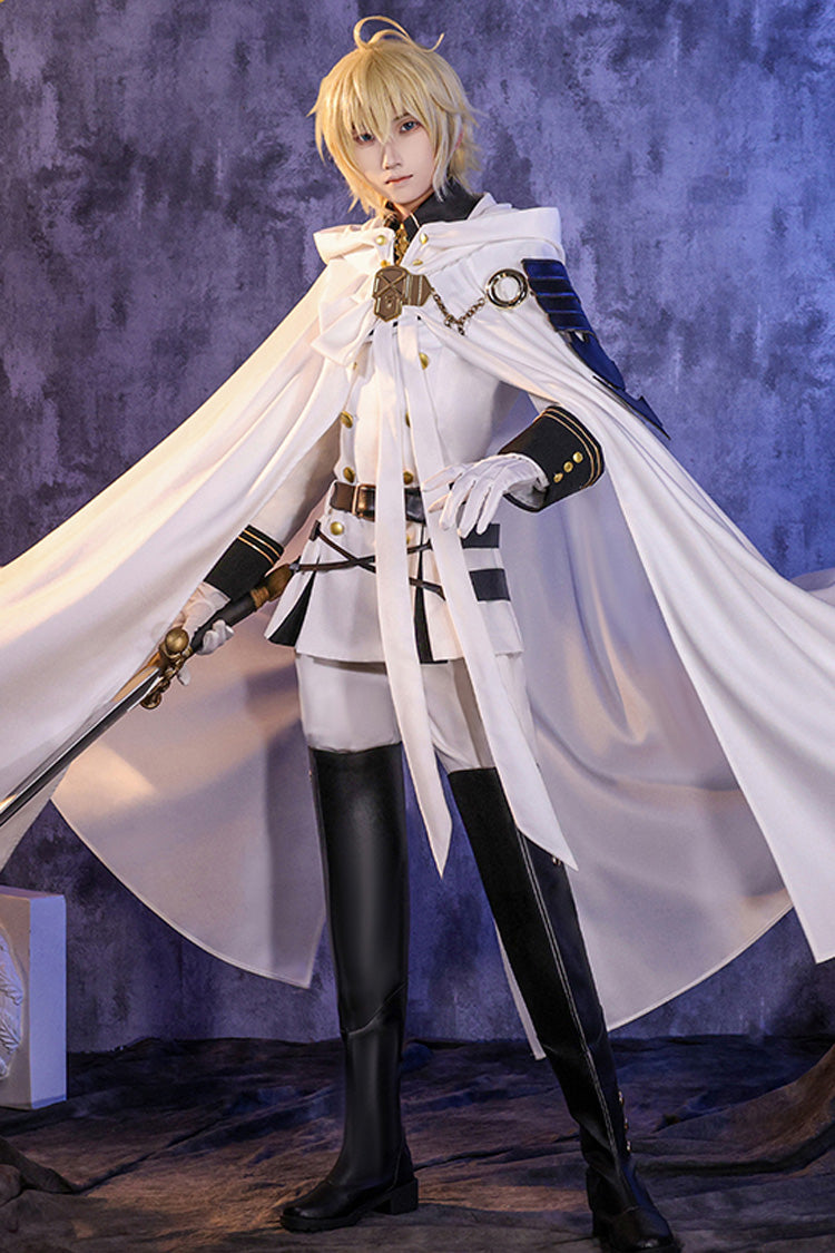 White Seraph of the End Prince Handsome Ouji Lolita Set - White - 1