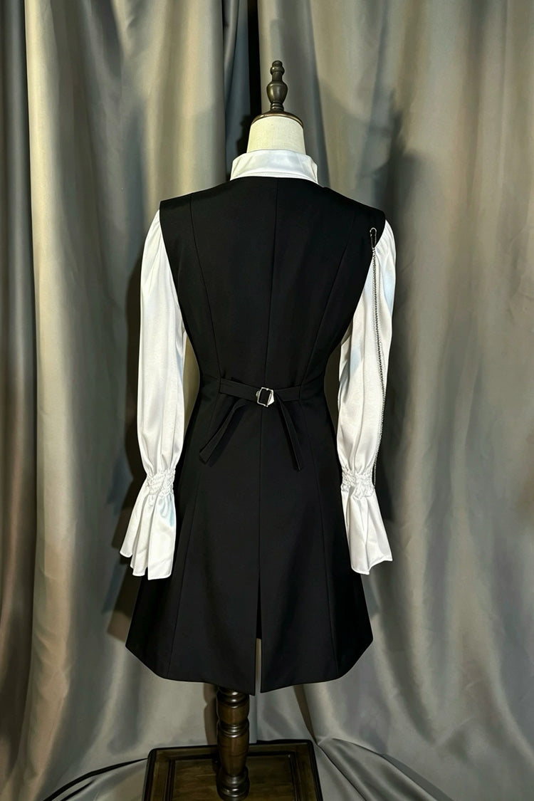 Black [Royal Knight] Gothic Vintage Cool Royal Ouji Lolita (Blouse / Shorts / Vest / Pants) - Product - 5