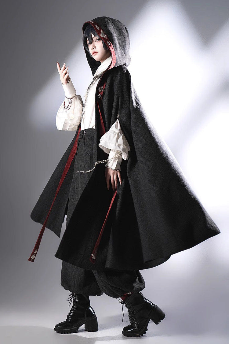 Black [Sacred Vow] Vintage Elegant Prince Handsome Ouji Lolita Pants - Product - 6