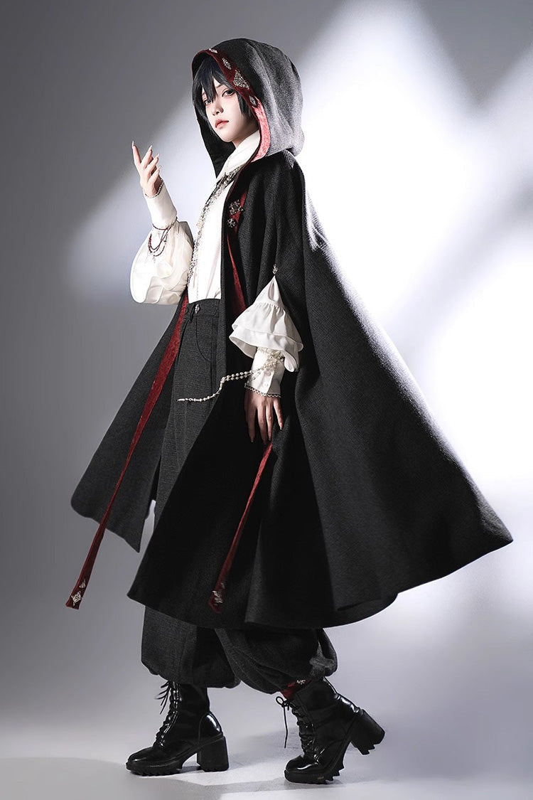 Black [Sacred Vow] Vintage Elegant Prince Handsome Ouji Lolita Pants - Product - 6