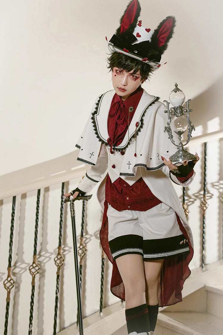 White Rabbit Duke Handsome Elegant Ouji Fashion Lolita Coat - Product - 4