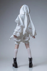 White Rabbit Hunting White Moonlight Edition Vintage Ouji Fashion Lolita Shorts - Product - 5