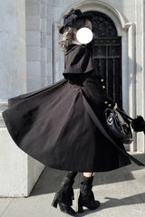 Black [Rich Girl] Long Sleeves Gothic Lolita Coat - Product - 2